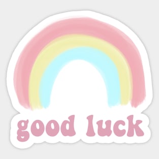 good luck rainbow Sticker